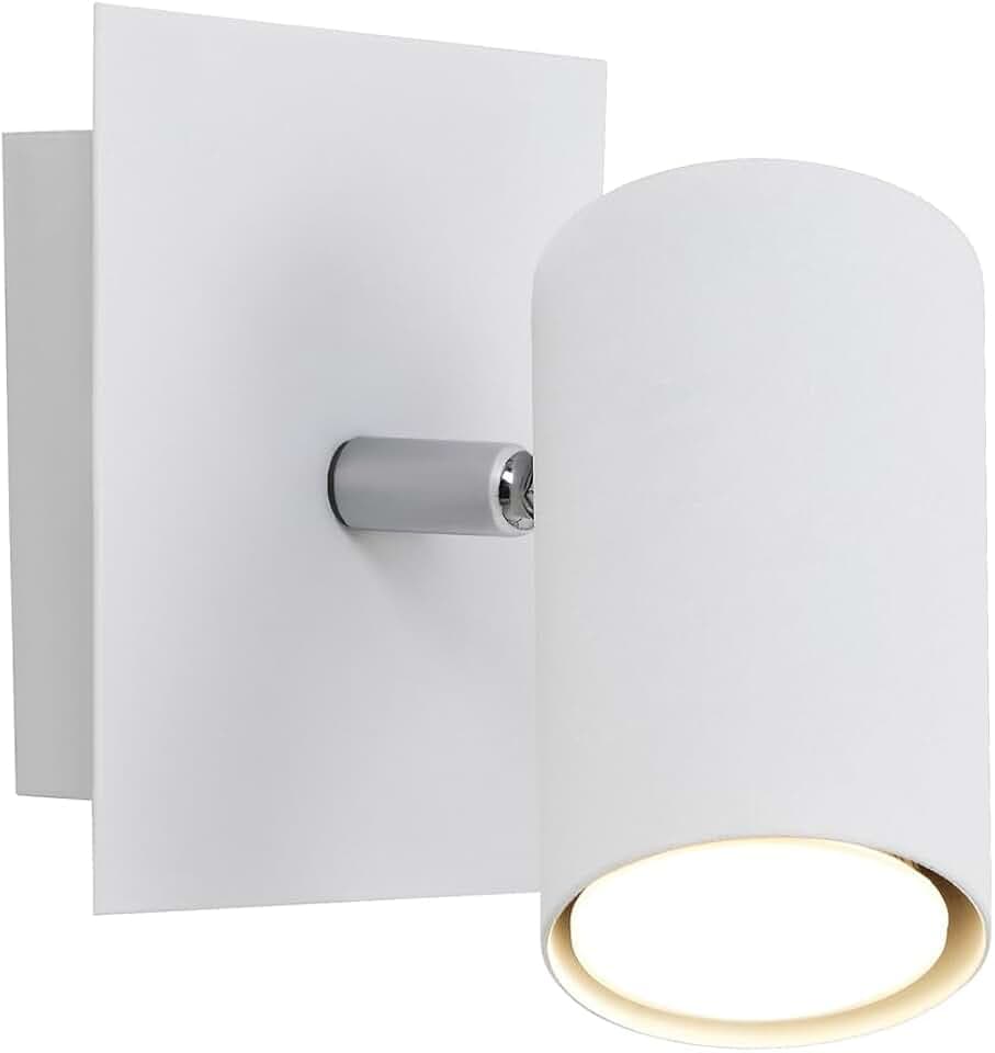 Trio Leuchten Spot in Metall weiß, Wandspot 1-flammig, exklusiv 1xGU10, 12 x 12 cm 802400101