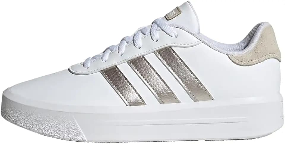 adidas Court Plateau Leder Turnschuhe braun
