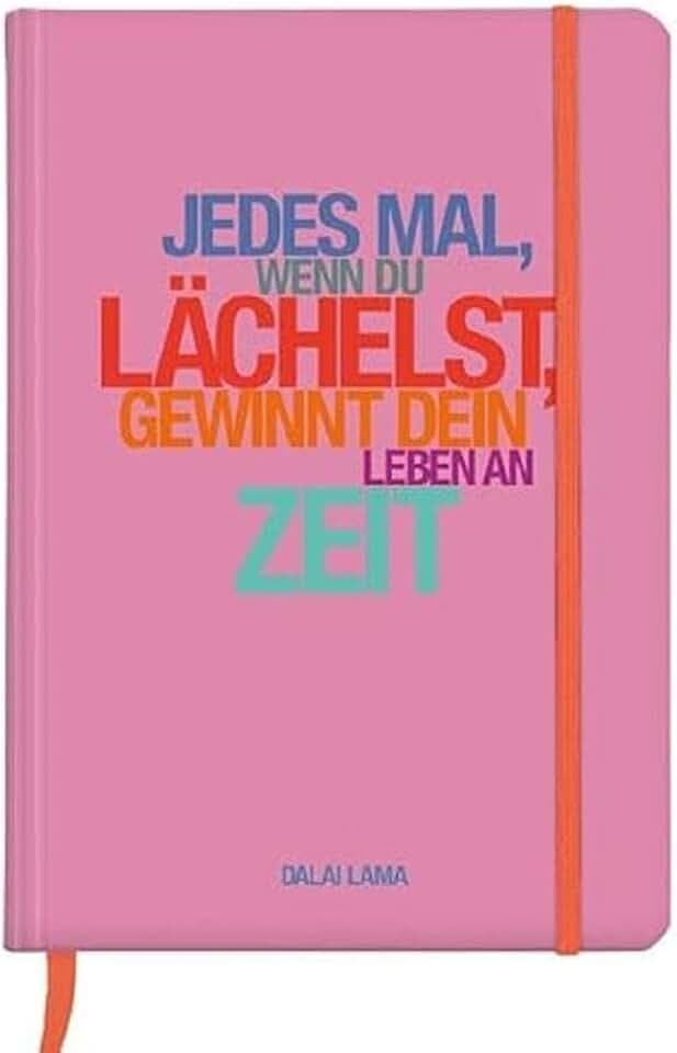 Notizbuch A5 Hardcover Dalai Lama, Lächelst