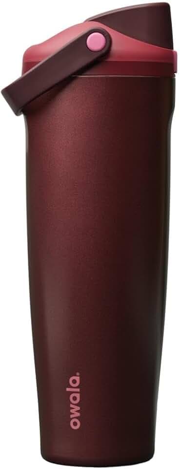 Owala FreeSip Sway - Stainless Steel - 40-oz. - Red (Black Cherry) (Amazon) (A7)