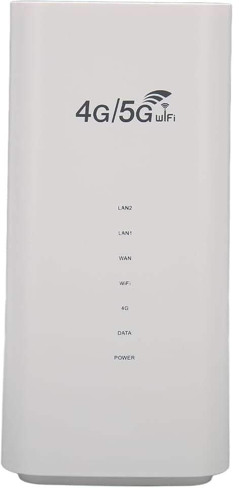 Unlocked 4G LTE Modem Router with SIM Card Slot, 4 Antenna & Up to 32 Users for Travel, Road Trips & Camping (US Plug)