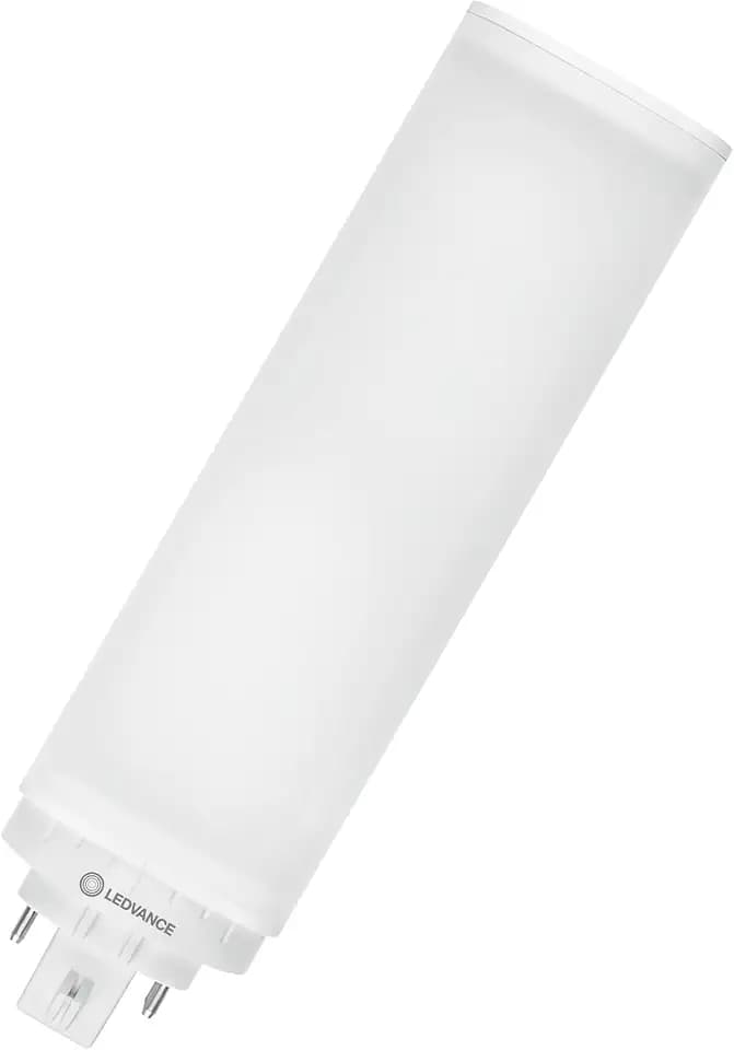 Ledvance DULUX LED T/E42 HF & AC MAINS V 20W 830 GX24Q-4, White-black-grey