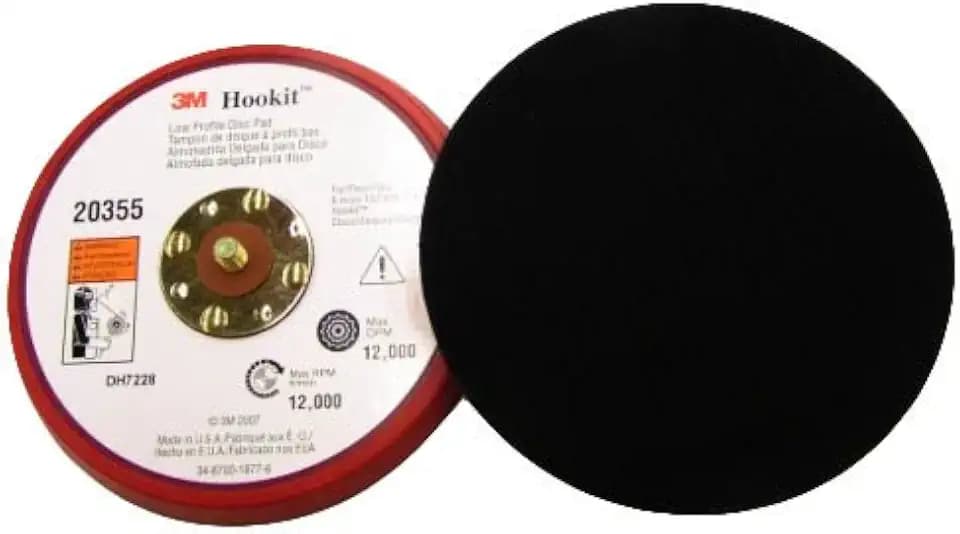 3M 20355 Hookit Low Profile Disc Pad, 6 in x 3/8 in x 5/16 (1 Pad)