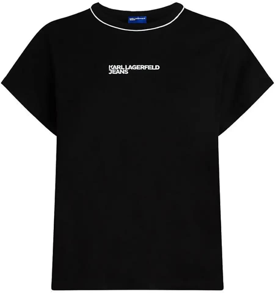 Karl Lagerfeld Jeans Damen Drapey Logo T-Shirt