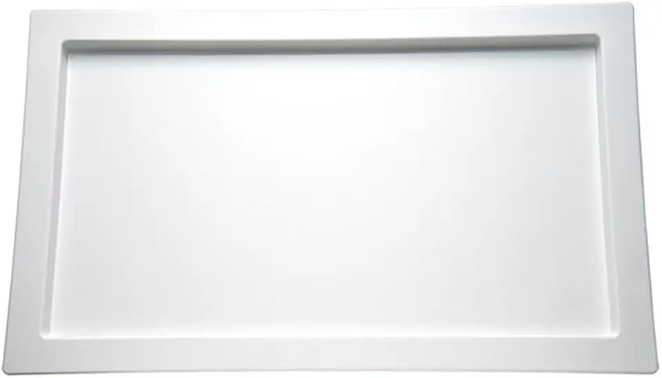 APS 84047 GN 1/2 Tablett -Frames-, Serviertabkett, 32,5 x 26,5 cm, H: 2 cm, Melamin, weiß