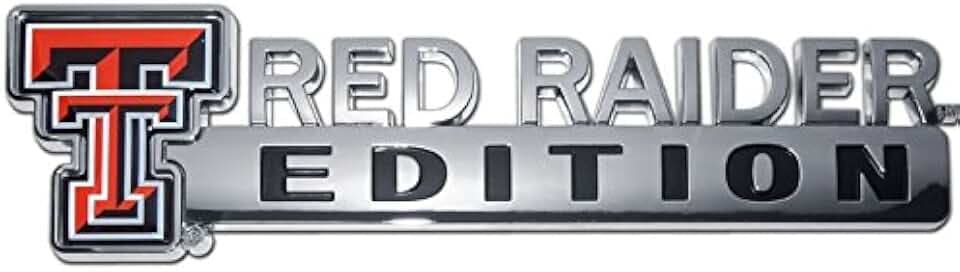 Texas Tech Red Raider Edition ABS Chrome Auto Emblem