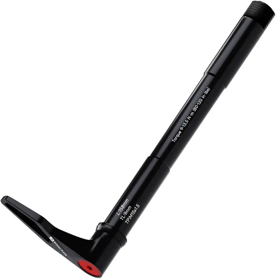 Schnellspann Steckachsen für 15mm RockShox Fahrradgabeln Mountainbike und Rennrad Aluminium Naben Adapterachse mit verstellbarem Drehgriff Gewindesteigung: 1.5mm, Spezifikationen: 15mm x 100 und 110mm