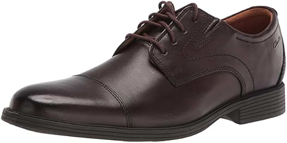Clarks Whiddon Plain Toe Schnürhalbschuh für Herren, Oxford