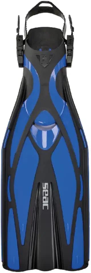 SEAC Unisex's F1 Ultra Light Open Heel Scuba Diving Fins with Adjustable Strap for Adults