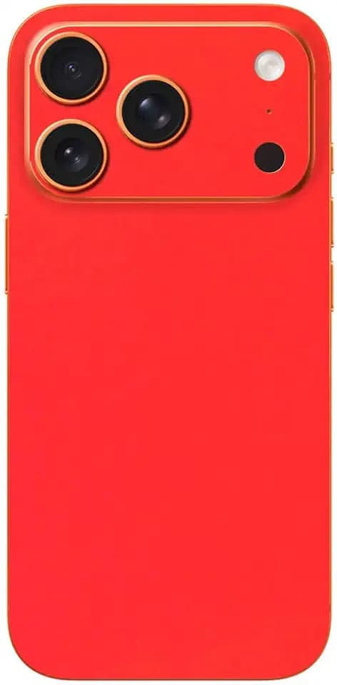 SopiGuard Sticker Skin for iPhone 17 Pro Max Full Body Wrap Precision Edge-to-Edge (Matte Red)