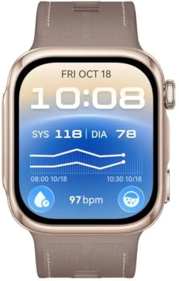 Huawei Watch D3 Smart Watch Blutdruckmessung, Mokka Gold