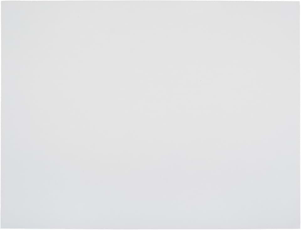 School Smart Railroad Poster Board Paper, 22 x 28 Inches, 4-Ply, White, Pack of 25