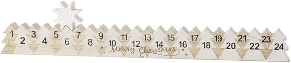Holz Adventskalender Ornament, Holz Stern Countdown Adventskalender Deko Advent Andenken Geschenk