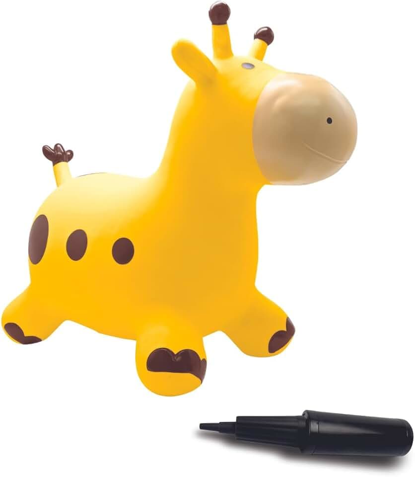 Lexibook, Aufblasbare Hüpfgiraffe, grün, BG050GI | Handpumpe inklusive, robuster Kunststoff, grün
