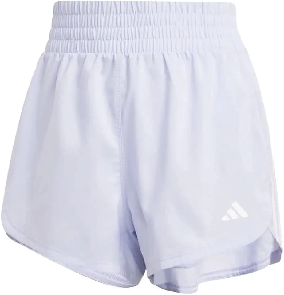 adidas Womens Pacer Training 3-Stripes Woven High-Rise Shorts