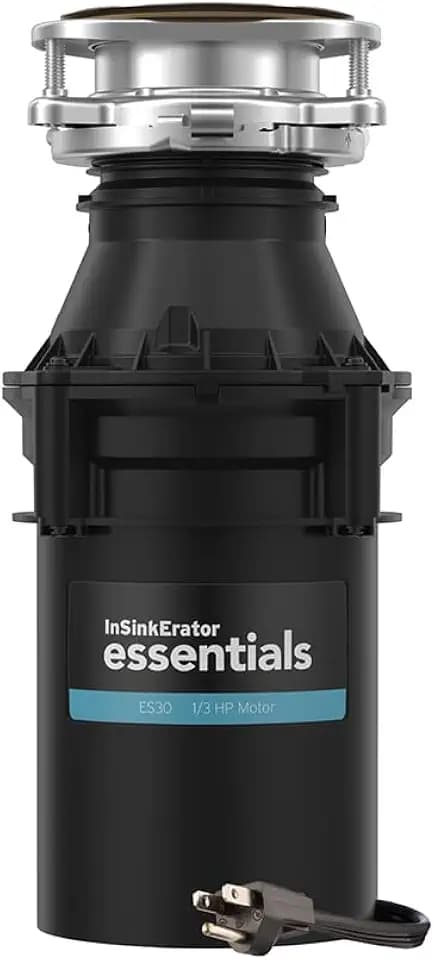 INSINKERATOR ES30 W/C, 1/3 HP Continuous Feed Garbage Disposal with Cord