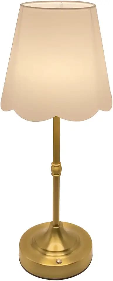 Cordless Battery Operated Table Lamp Rechargeable Gold Brass
