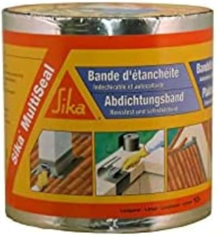 SIKA - Selbstklebendes Dichtungsband für die Reparatur von Dachrinnen/Dachrinnen Multiseal Aluminium – mehrere Untergründe – UV-beständig/reißfest – einfache Anbringung – überstreichbar – 150 mm x