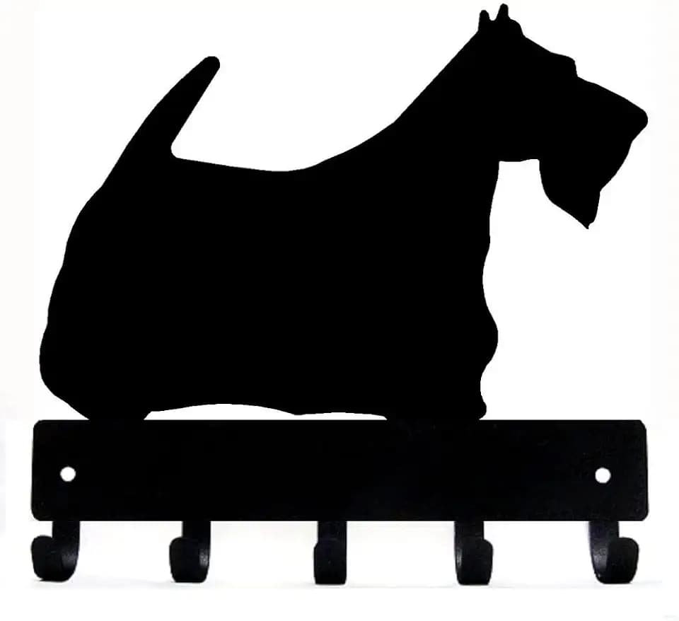 Scottish Terrier Key Holder Leash Hanger - Large 9 inch