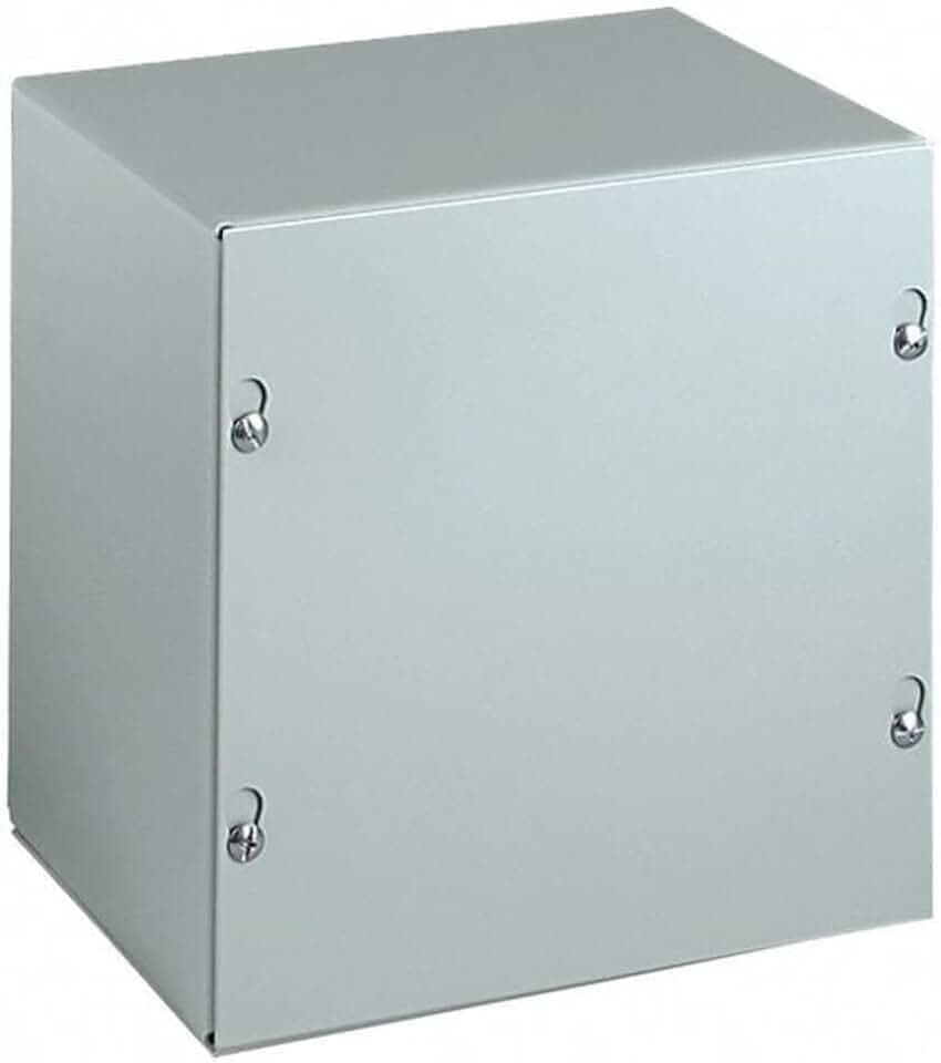 Wiegmann Captive Screws Electrical Enclosures, 12 in H, 4 in D, 12 in W, 1, Steel SC121204NK - 1 Each
