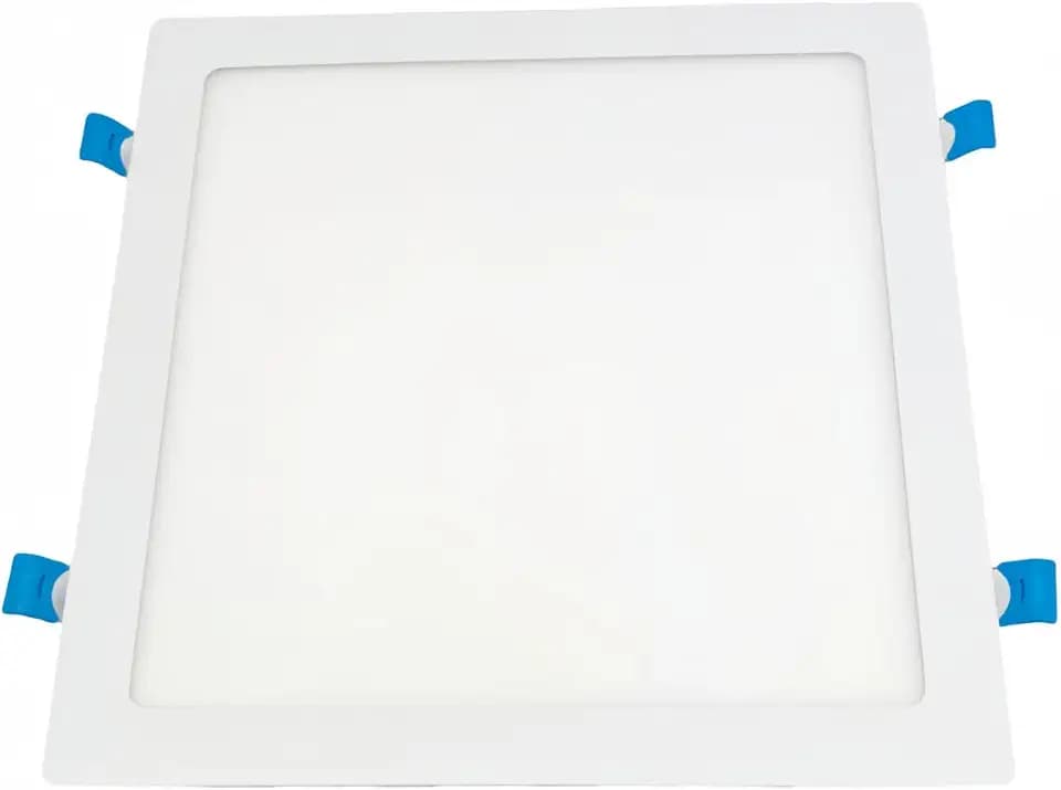 ONSSI LED-Deckenplatte 24W 2400lm, quadratisch, 295 x 295 mm, superschlankes Einbaupanel, kaltweiß (CCT dimmbar in Weiß-Neutral-Warm), weißer Rahmen, Deckenleuchte mit hoher Leuchtkraft