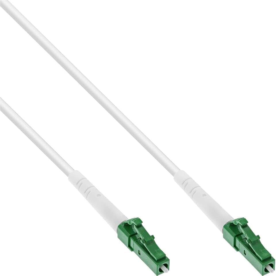 InLine® LWL Simplex Kabel, FTTH, LC/APC 8° zu LC/APC 8°, 9/125µm, OS2, 15m