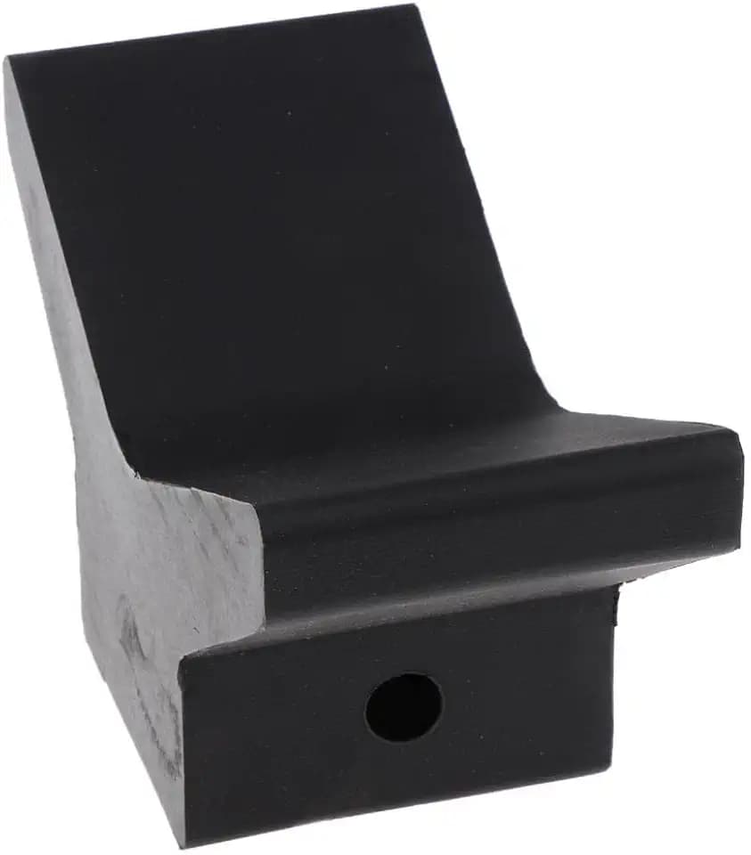 Kesoto 6 Inch Mounting Width Boat Trailer Non Marking Black Molded Rubber V Bow Stop