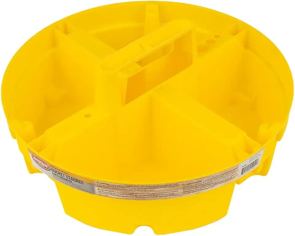 Bucket Boss - Bucket Stacker Small Parts Organizer, Bucket Organization (15051) , Yellow