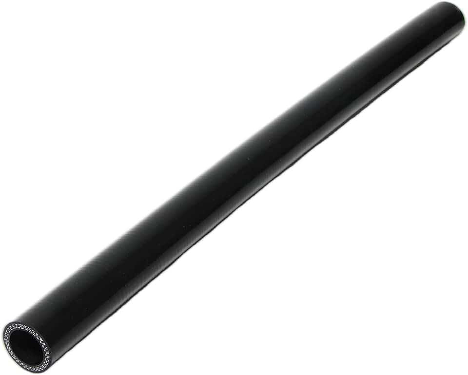 Automotive Silicone Tubing, ID 1-3/16"(30mm) Straight Coupler Silicone Hose, Universal 3-Ply High-Temp Radiator Coolant Hose 1.6FT (0.5m) (Black)