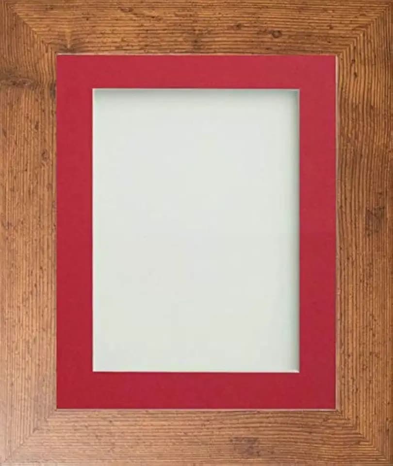 Frame Company Watson Range Bilderrahmen, 25,4 x 20,3 cm, mit rotem Passepartout, für Bilder, 20,3 x 15,2 cm, verschiedene Größen