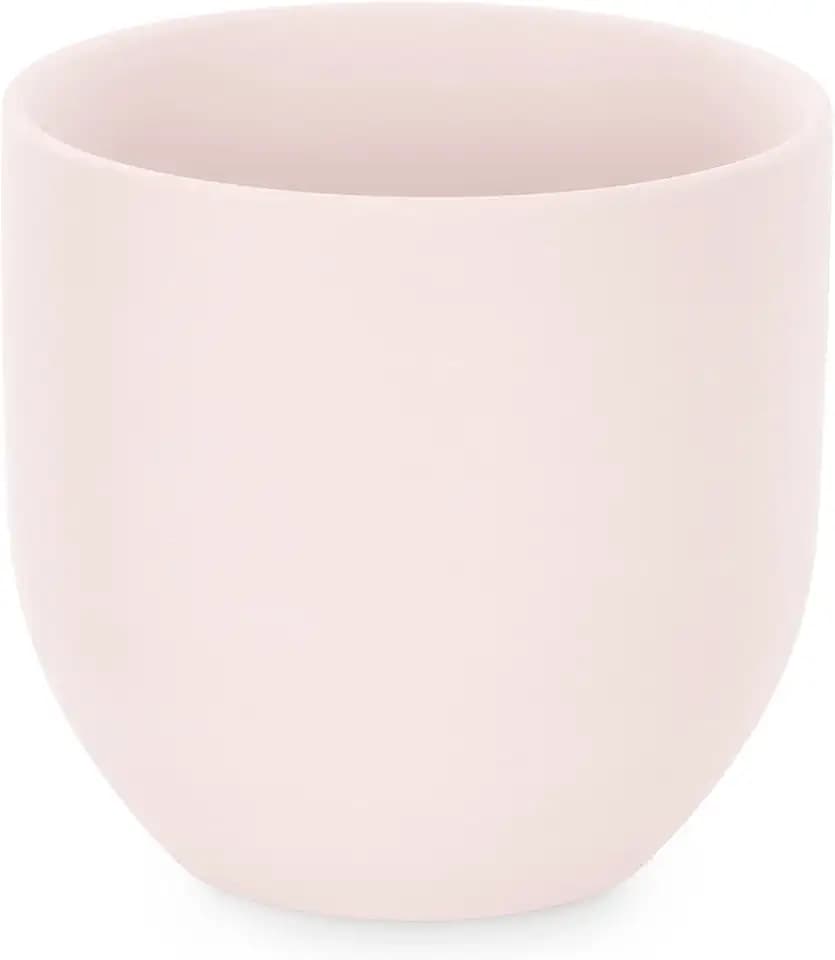AmeliaHome Blumentopf aus Keramik Pflanzentopf Deko Shire Puderrosa