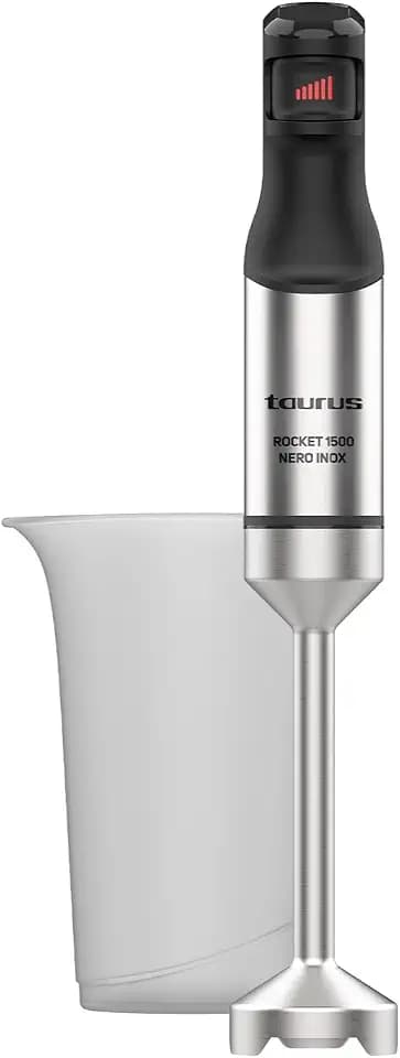 Taurus - Stabmixer 1500W, Stufenlose Leistung, Edelstahl, Spritzschutz