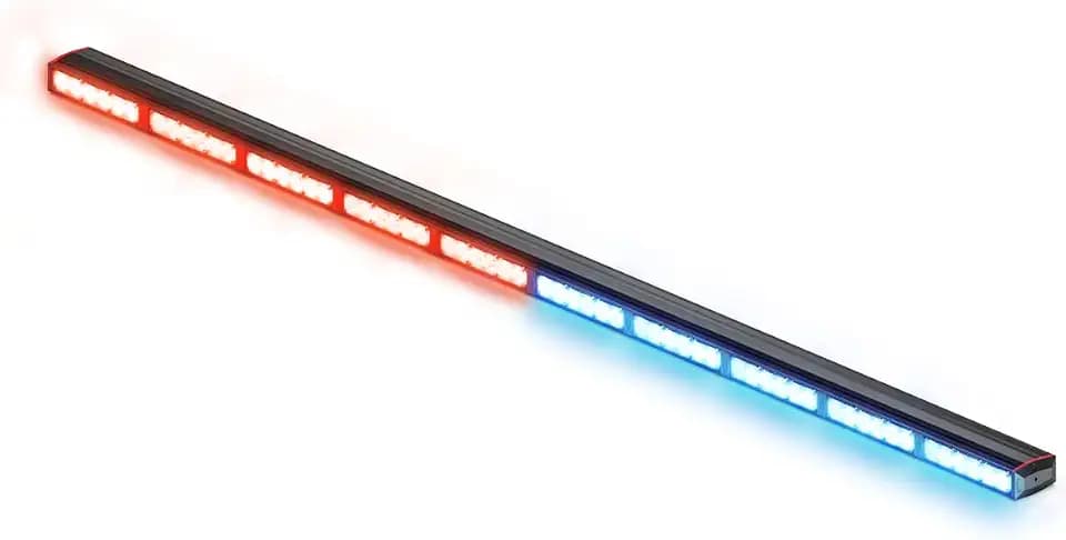 Feniex Fusion 1000 Lightstick | Red/Blue | 10 Programmable Modes | 60 LEDs, Super Bright 3 Watt LEDs, SAE Class 1