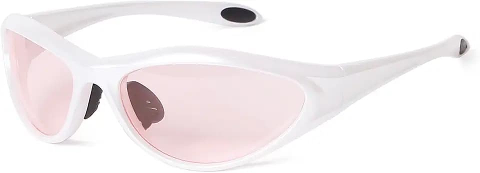 ADE WU Trendy Y2K Rave Sunglasses Wrap Around Sporty Sun Glasses Goggles