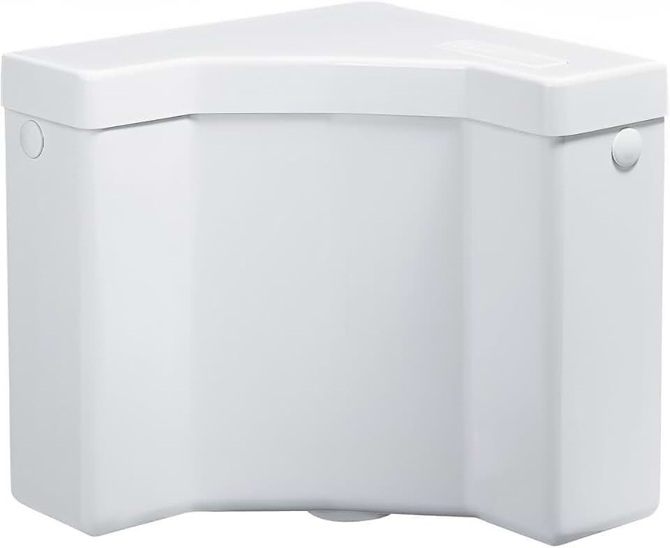 Negrari Eck-WC-Kassette aus ABS, schnelle und leise Entladung, isoliert, Fassungsvermögen 9 Liter, Start/Stop, Weiß