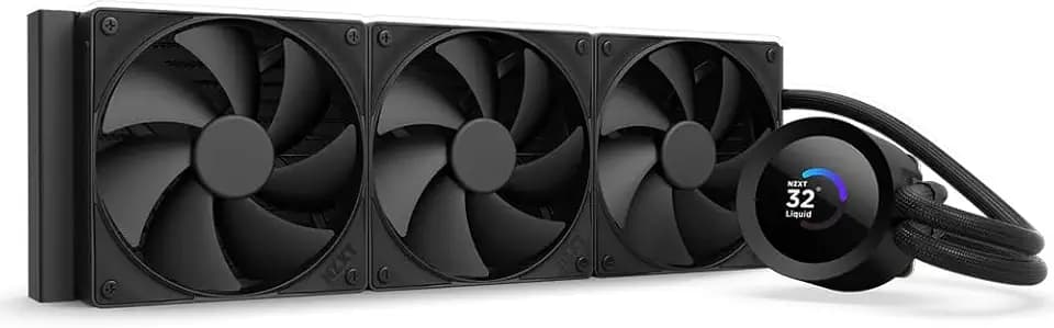NZXT Kraken Plus 360-360mm AIO CPU Cooler, LCD - Black