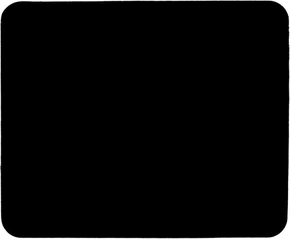 Fellowes Mauspad aus Schaumstoff, Mousepad mit Rutschfester Unterseite, langlebige Polyesteroberfläche, aus 50% recyceltem Material, Maße: 18,6 x 22,4 x 0,6 cm, Farbe: schwarz