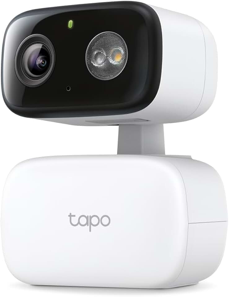 TP-Link Tapo C206 Mini-Überwachungskamera mit Aufzeichnung, 1080p, 360°-Abdeckung für Innen- und Außenbereich, KI-Erkennung und Benachrichtigungen, microSD-Karte bis 512 GB, 105,3 × 77,8 × 69,8 mm