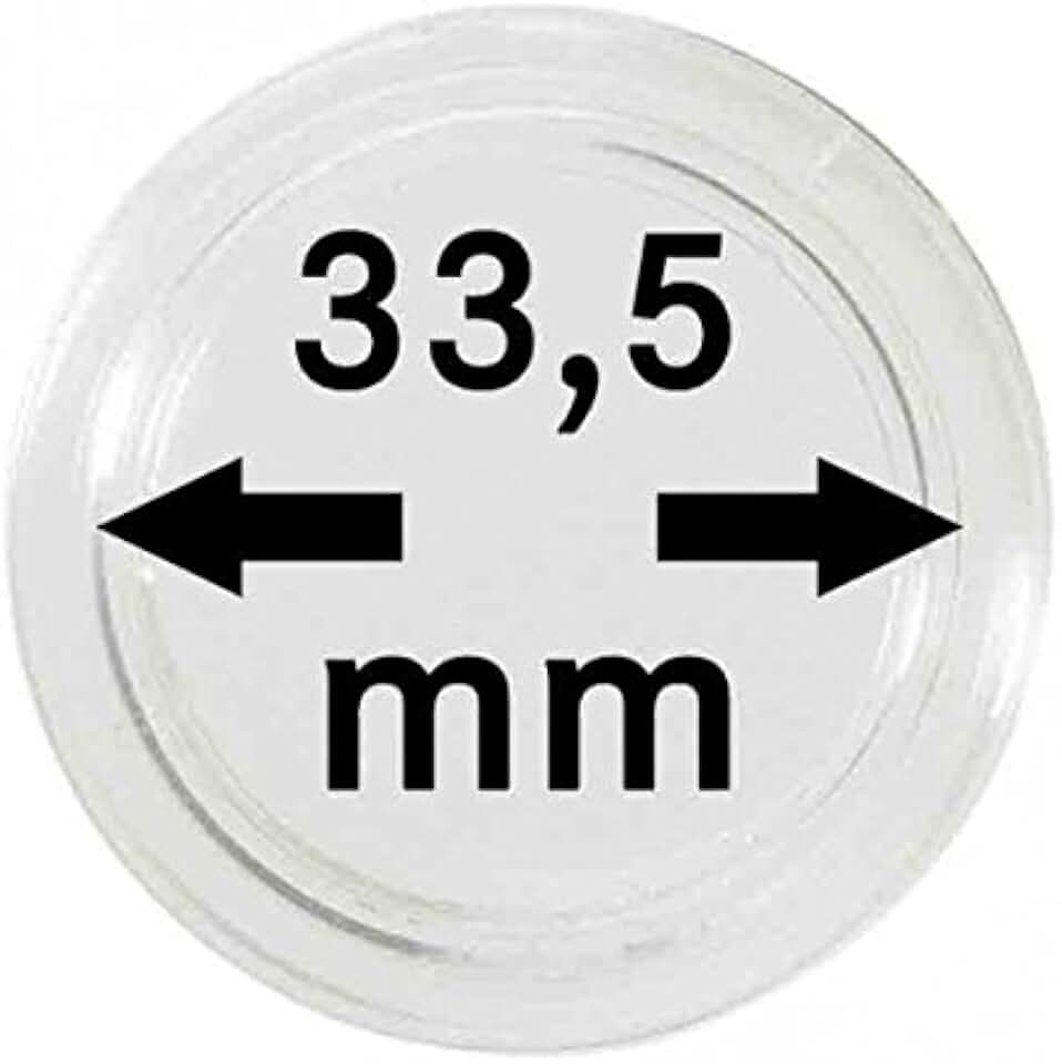 LINDNER Das Original Münzkapseln Innen-Ø 33,5 mm, 100er-Packung