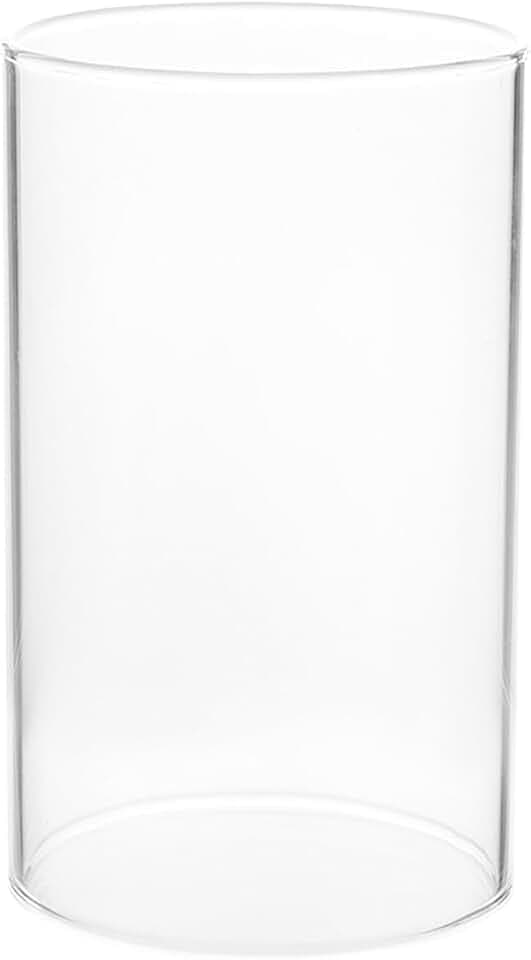 HOMSFOU Glas Kerzenzylinder Abdeckung 15X7X4 Zoll Transparenter Glaskerzenhalter Für Romantische Wohnkultur Und Tischdekoration