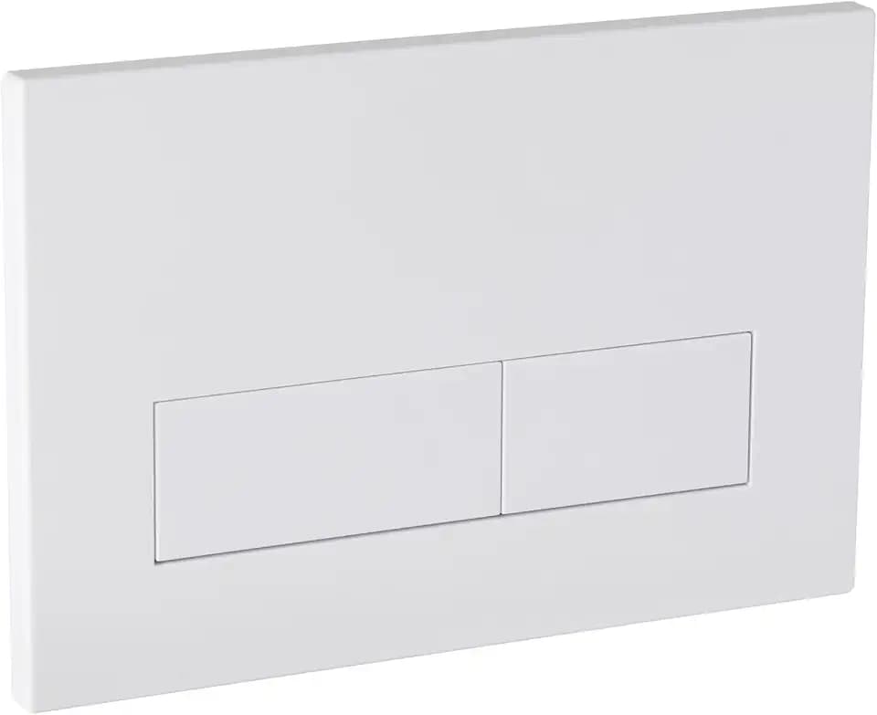 Empyreal Drückerplatte WC Spülkasten Ersatzteile Kompatibel mit Geberit Sigma01,20,30 UP300 & 320 115770115 Betätigungsplatte 2-Mengen-Spülung (Weiß Matt)
