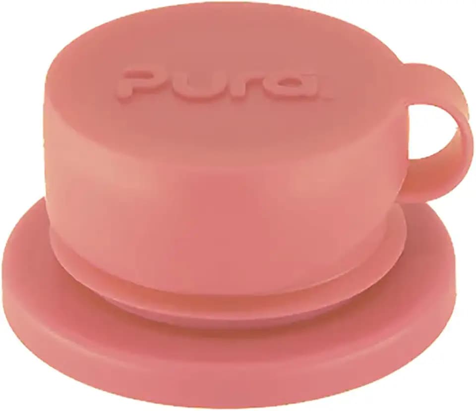 Pura Sport Silicone Bottle Lid - Spill-Proof, Plastic-Free, Rose