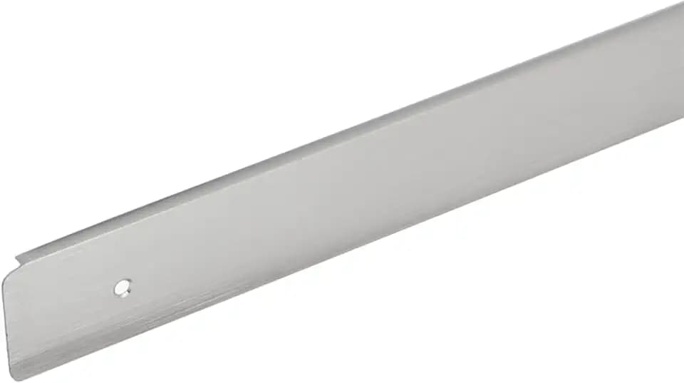 cyclingcolors 1x Arbeitsplatten-Verbindungsprofil 38 mm | Abschlussleiste Radius 5 mm 600 mm Küchenarbeitsplatte | rechts | Edelstahloptik