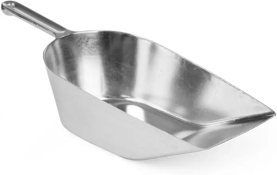 HENDI Aluminiumschaufel, Abwiege-/Abfüll-/Futter-/Sackschaufel, 0,2L, 205mm, Aluminium