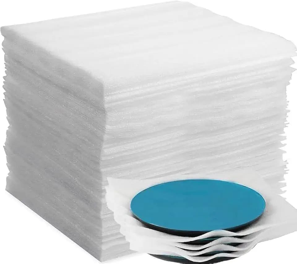 Schaumfolie Verpackungsmaterial 100Stk, Luftpolsterfolie Umzugsmaterial 30x30cm, Schaumstoffverpackung Umzugsverpackung für Umzugskartons Kartons Umzug Geschirr Gläser Weinflaschen Versand
