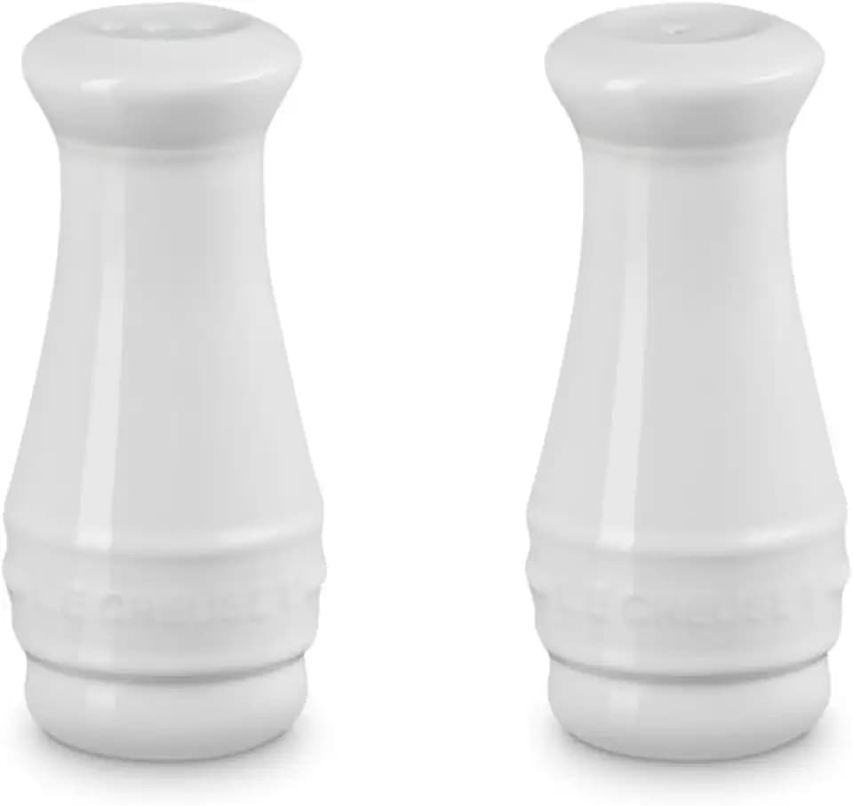 Le Creuset, Salt and Pepper Shaker Set of 2 - White