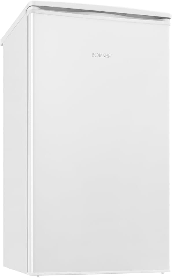Bomann Gefrierschrank klein | 4 Sterne-Gefrierfach | Tiefkühlschrank 3 Fächer | leise | ≤ -18°C | Türanschlag wechselbar | 60L Mini Freezer | kleiner Gefrierschrank | GS 7256 weiß