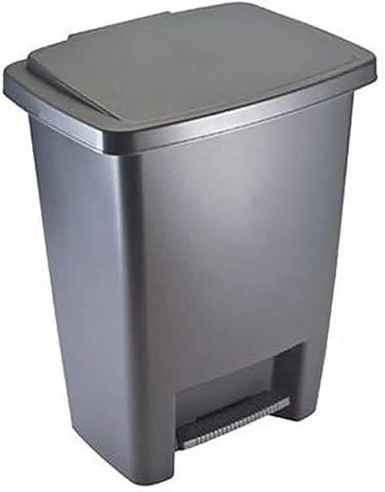 Rubbermaid FG284187CYLND Abfalleimer, Grau, 28 l