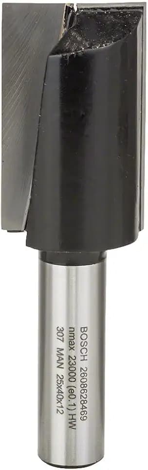 Bosch 1x PRO Nutfräser, zweischneidig, D 25, L 40, S 12