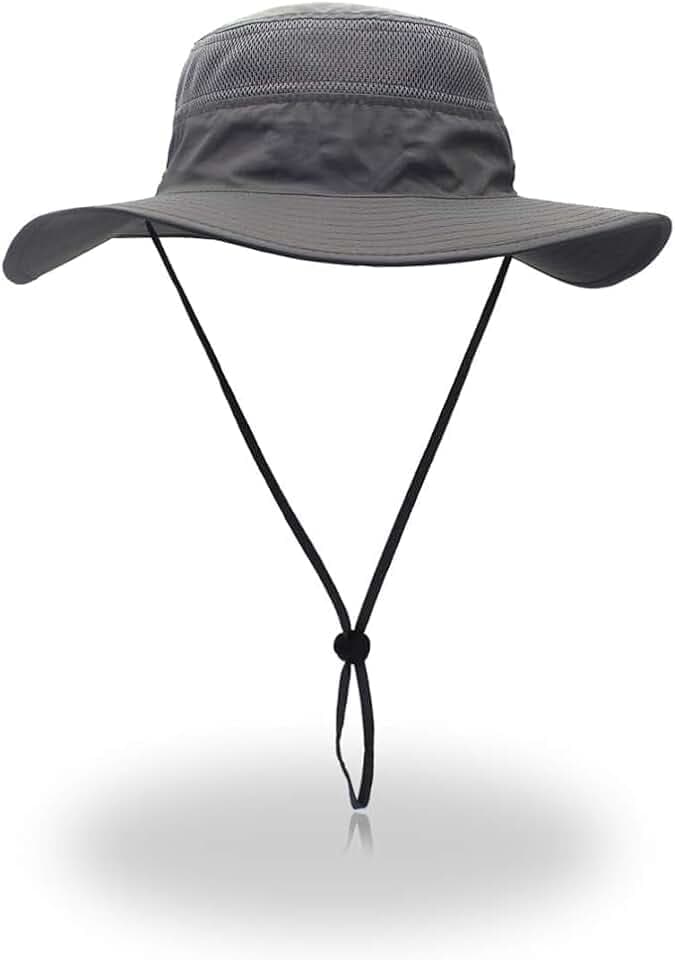 EONPOW Sonnenhut Herren Damen Gartenhut UV-Schutz Sonnenschutz Hut Sommerhut mit Breiter Krempe Outdoor Anglerhut Wanderhut